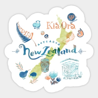 Drawings from New Zealand Sticker